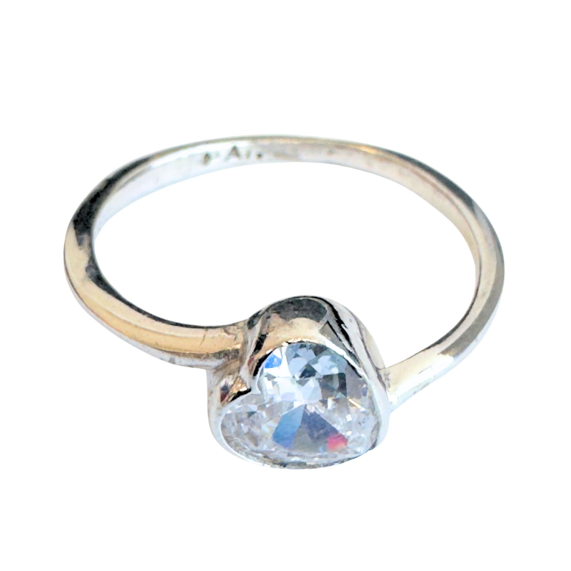 Inel din Argint 925, Jolie Silver, Inima Delicata, Marimea 55, 1.6 g, Argintiu