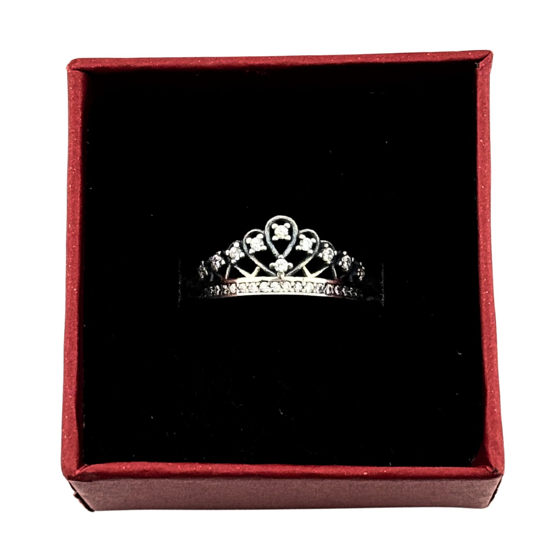 Inel din Argint 925, Jolie Silver, pentru Dama, Model Coroana cu Pietre, Marimea 51, Argintiu