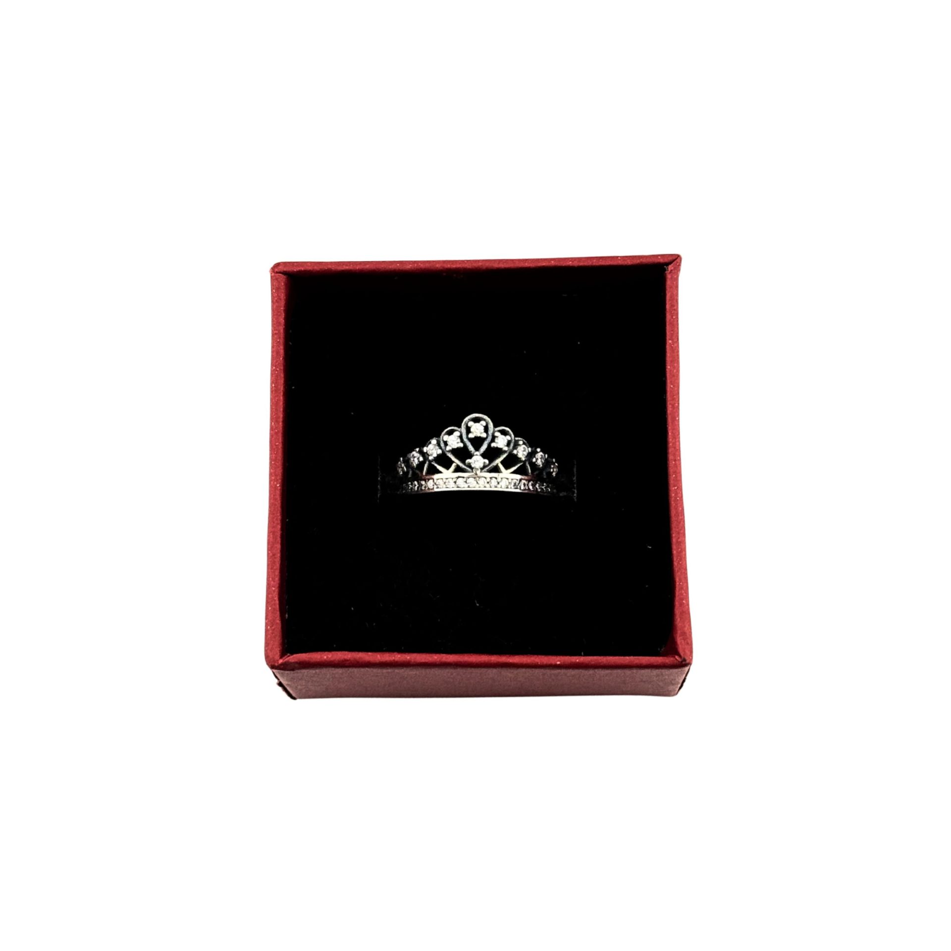 Inel din Argint 925, Jolie Silver, pentru Dama, Model Coroana cu Pietre, Marimea 51, Argintiu
