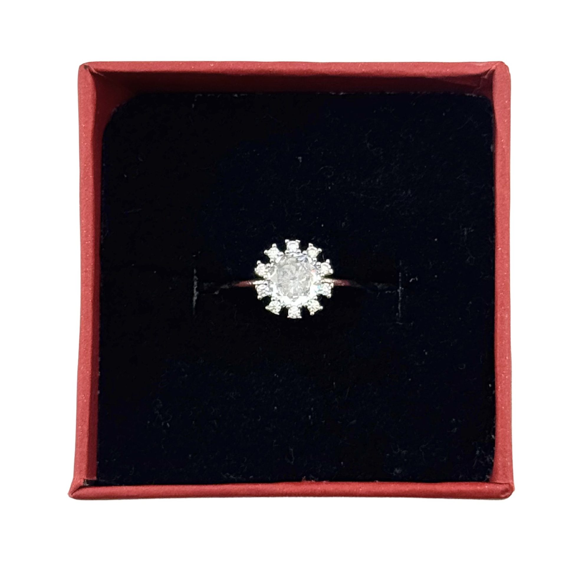 Inel din Argint 925, Jolie Silver, pentru Dama, Model Bumb cu Pietre din Zirconiu, Argintiu