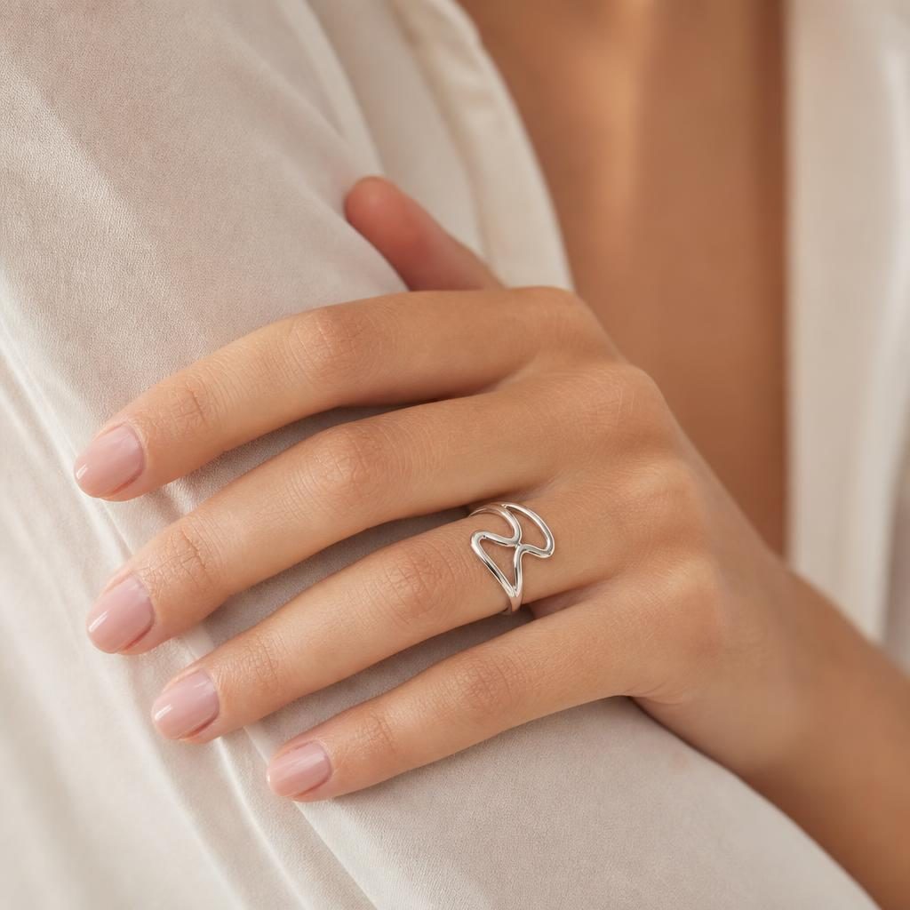 Inel Din Argint 925, Jolie Silver. Model Clepsidra