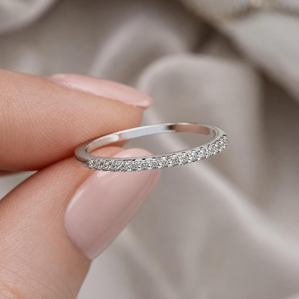 Inel Eternity Argint 925 cu Micro-Pavé de Zirconiu, Jolie Silver, Marime 54