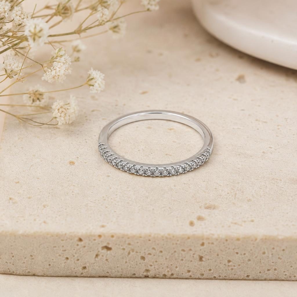 Inel Eternity Argint 925 cu Micro-Pavé de Zirconiu, Jolie Silver, Marime 54