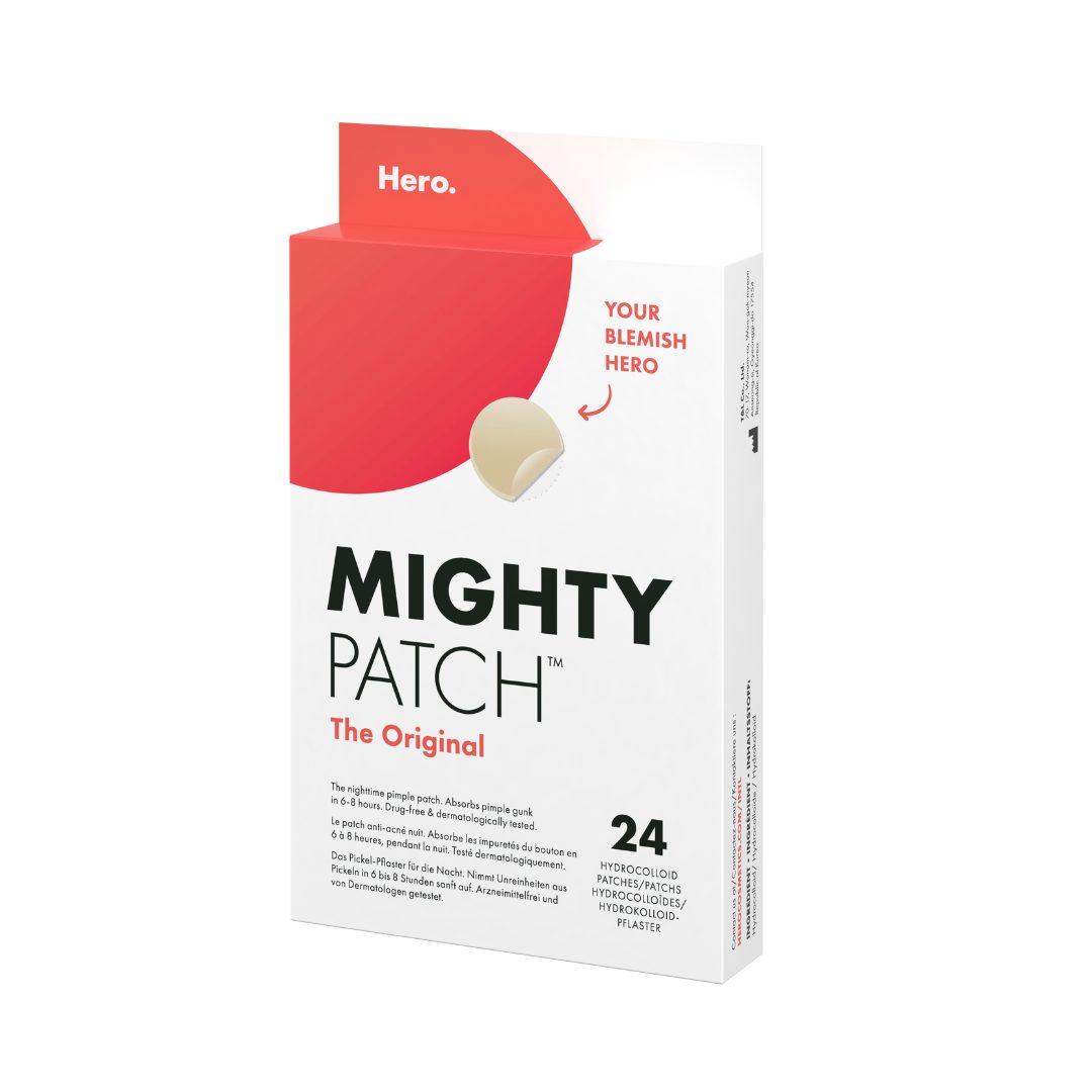 Plasturi hidrocoloidali anti acnee Hero Mighty Patch The Original pentru tratarea coșurilor cu puncte albe, 24 bucăți 1