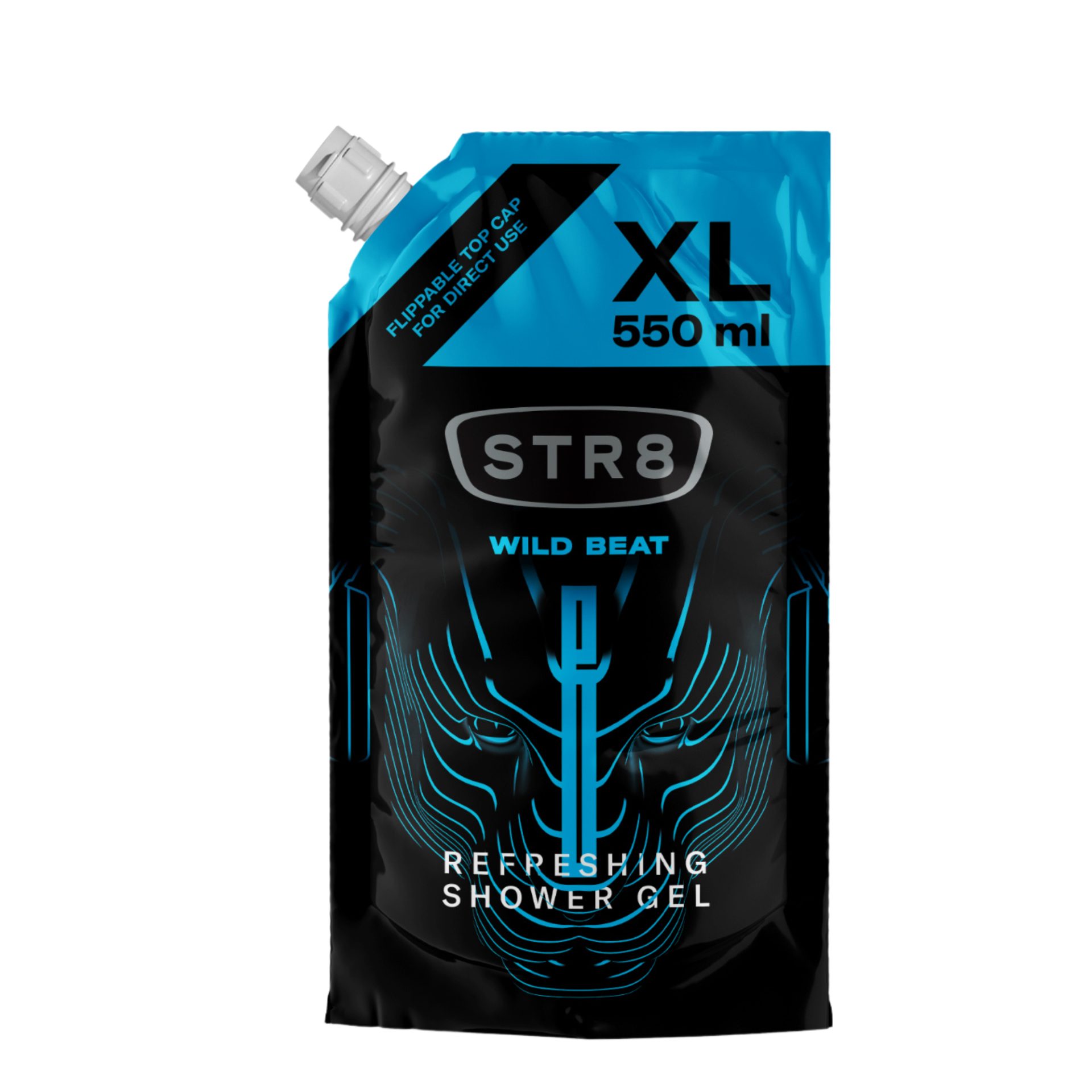 Rezerva Gel de Dus Pentru Barbati, STR8, Wild Beat, 550 ml 1