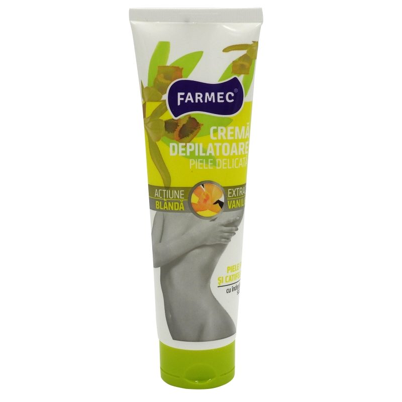 Farmec Crema Depilatoare Piele Sensibila 150 ml Vanilie 8220 1