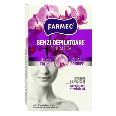 Farmec Benzi Depilatoare Fata 20 buc Orhidee 8270 1