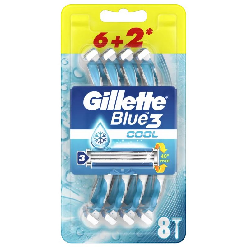 Aparat de Ras, Gillette, Blue3 6, 2 buc Cool 1