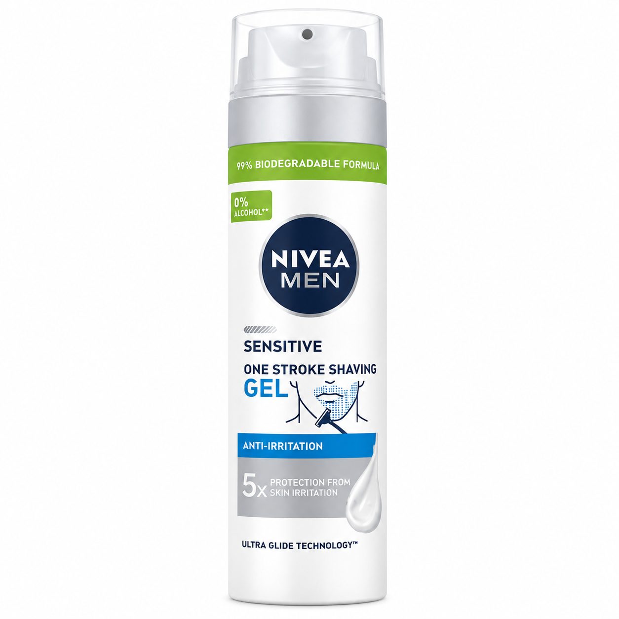 Gel, Nivea, Ras 200 ml Sensitive 3 Day