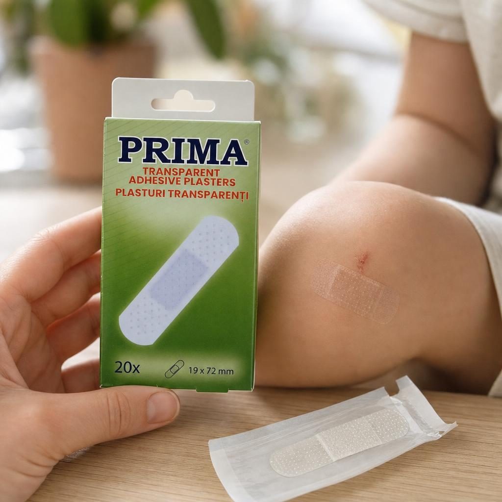 Prima Plasturi 20 buc Transparenti