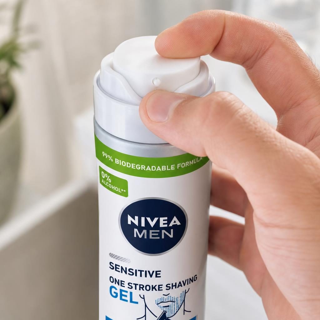 Gel, Nivea, Ras 200 ml Sensitive 3 Day