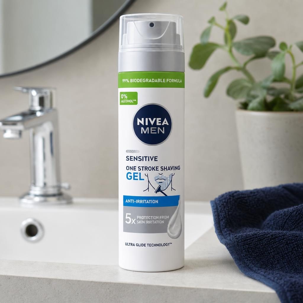 Gel, Nivea, Ras 200 ml Sensitive 3 Day