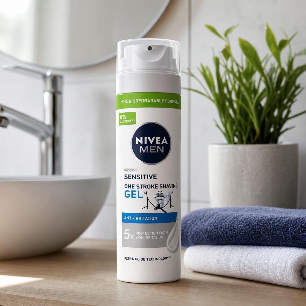 Gel, Nivea, Ras 200 ml Sensitive 3 Day