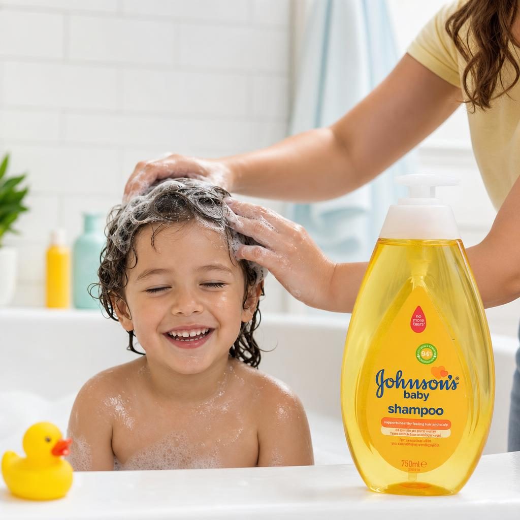 Sampon pentru copii, Johnsons, 750 ml Baby Pompa Original