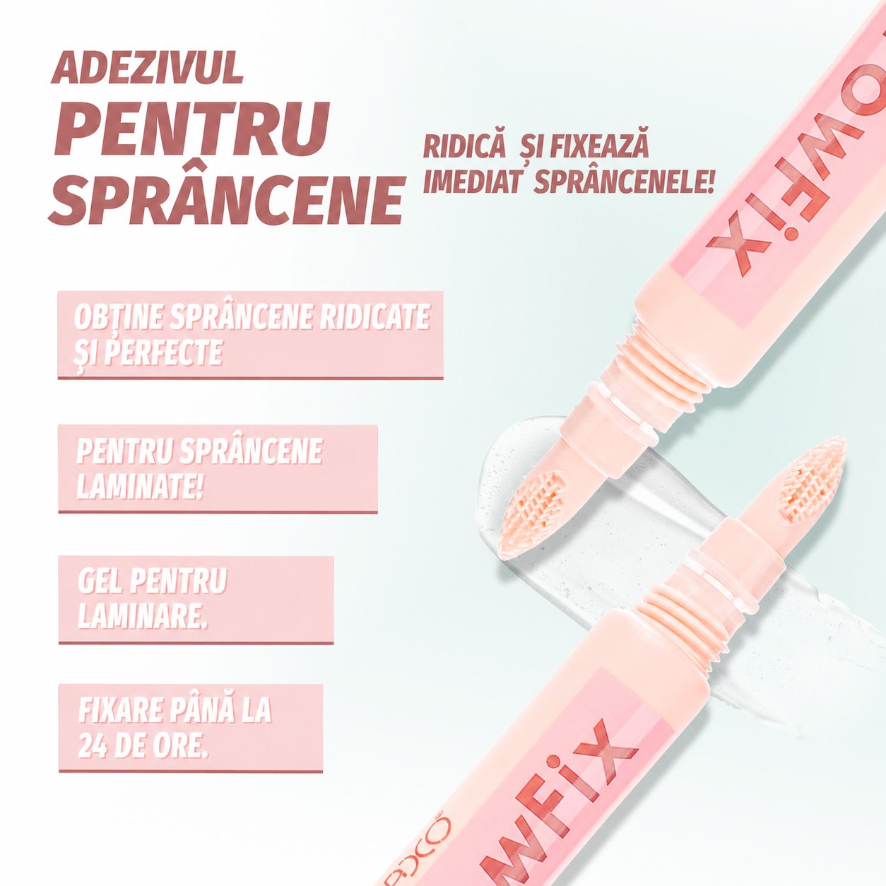 Finisaj ?i rezultat Gel Brow Fix