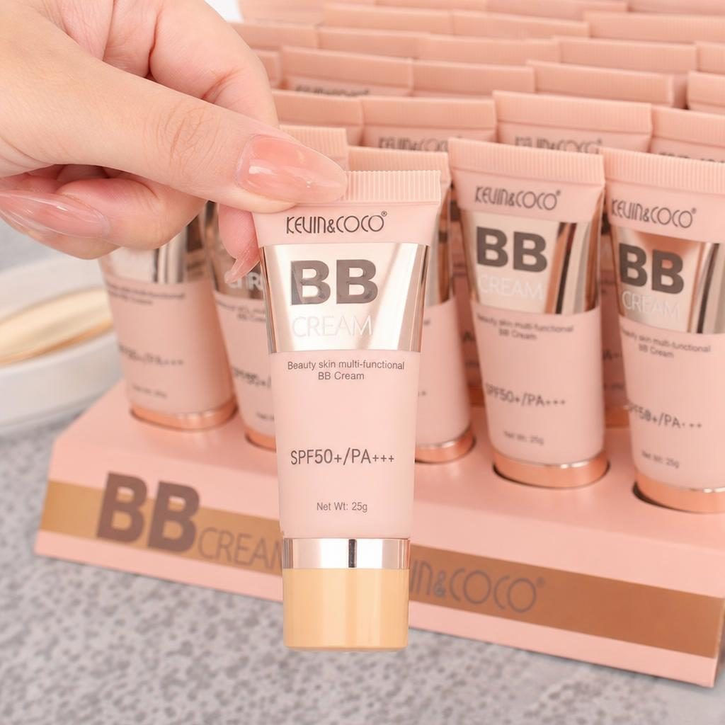 BB Cream pentru Fata cu SPF50+/PA+++ 6 Nuante, Kevin&Coco, Set 36 Bucati, Acoperire Naturala, Uniformizare a Tenului și Aspect Luminos, Potrivita pentru Machiajul de Zi, Roz Pudra 2