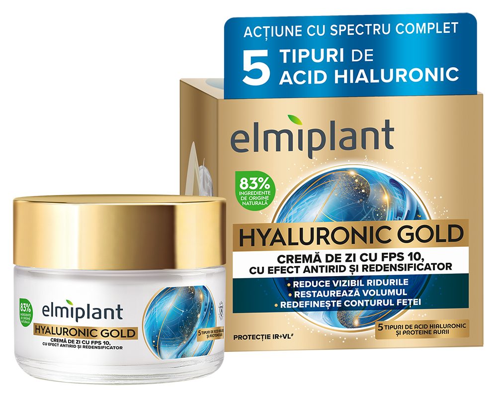 Crema de Zi Elmiplant Hyaluronic Gold 50 ml