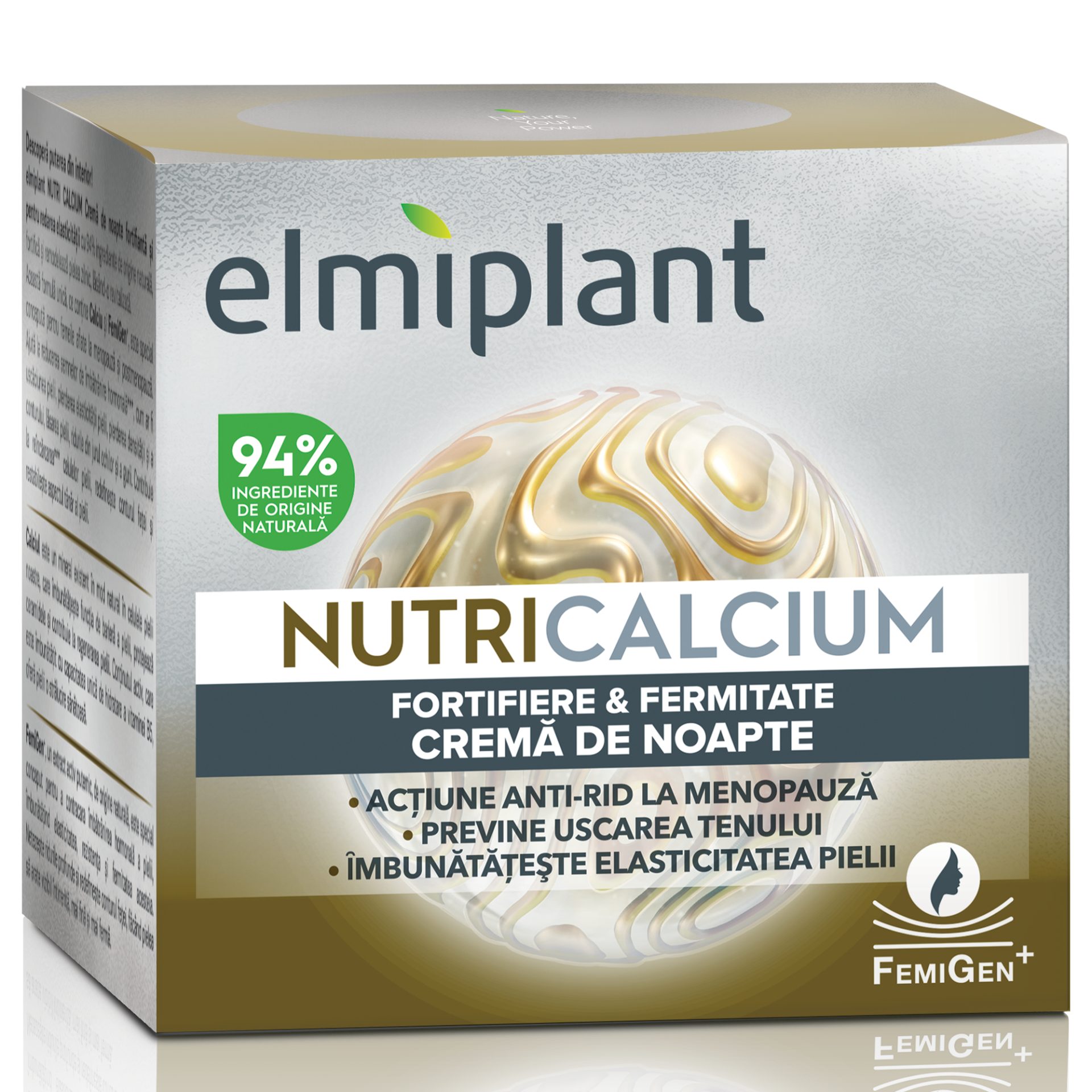 Crema de Noapte Elmiplant NutriCalcium Fortifiere și Fermitate 50 ml