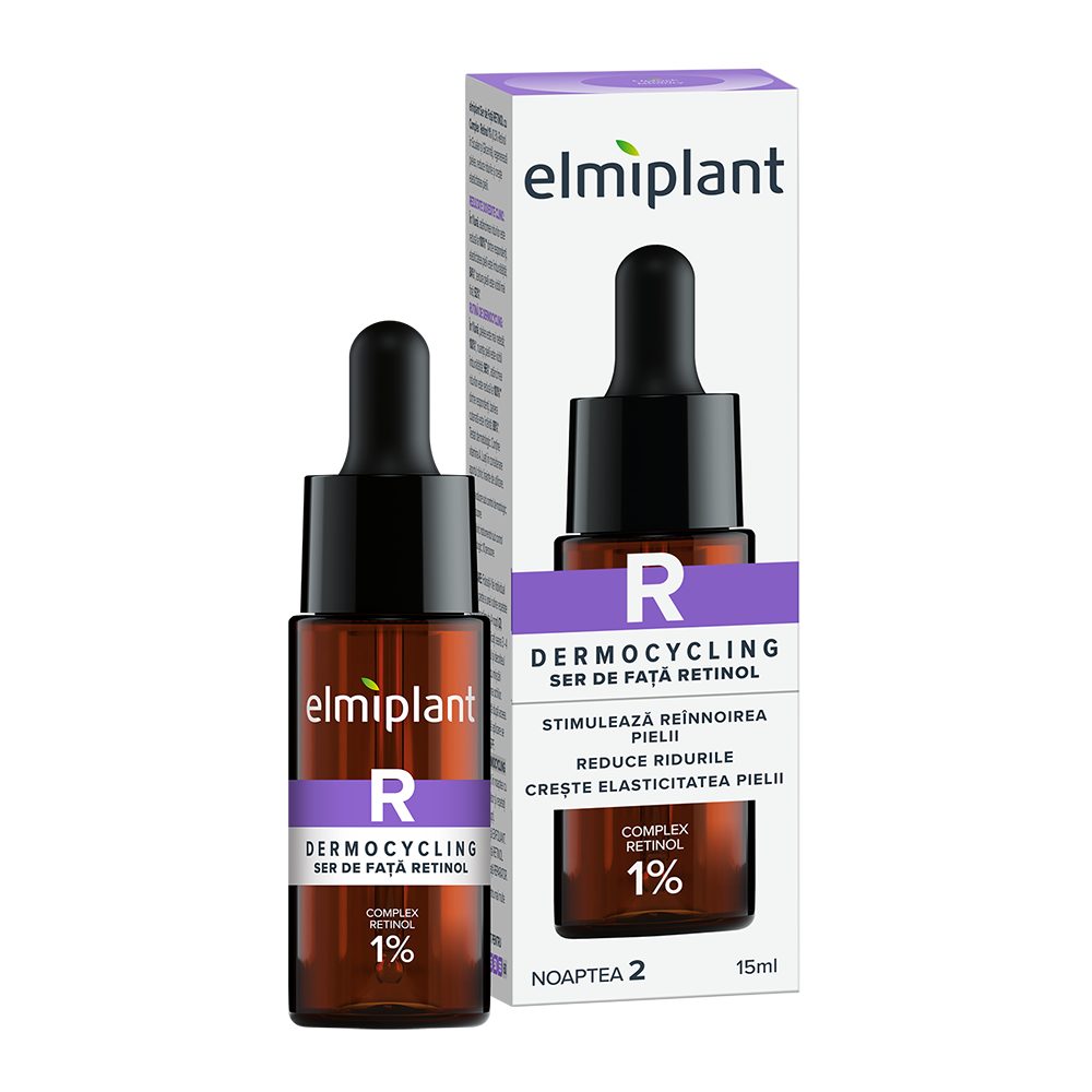 Ser Pentru Fata cu Retinol Elmiplant Dermocycling Complex Retinol 1% 15ml