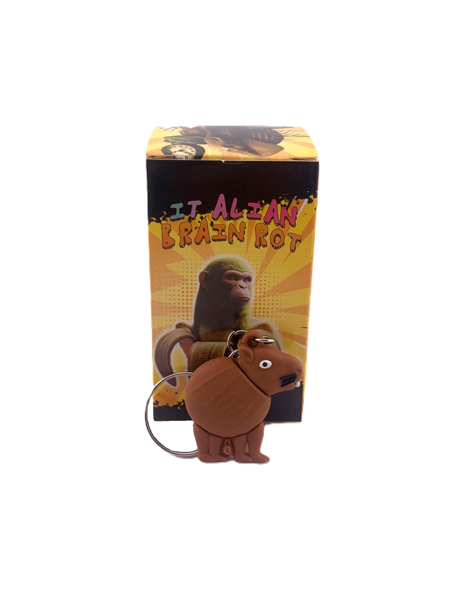 Detaliu breloc Capybara silicon Flippy