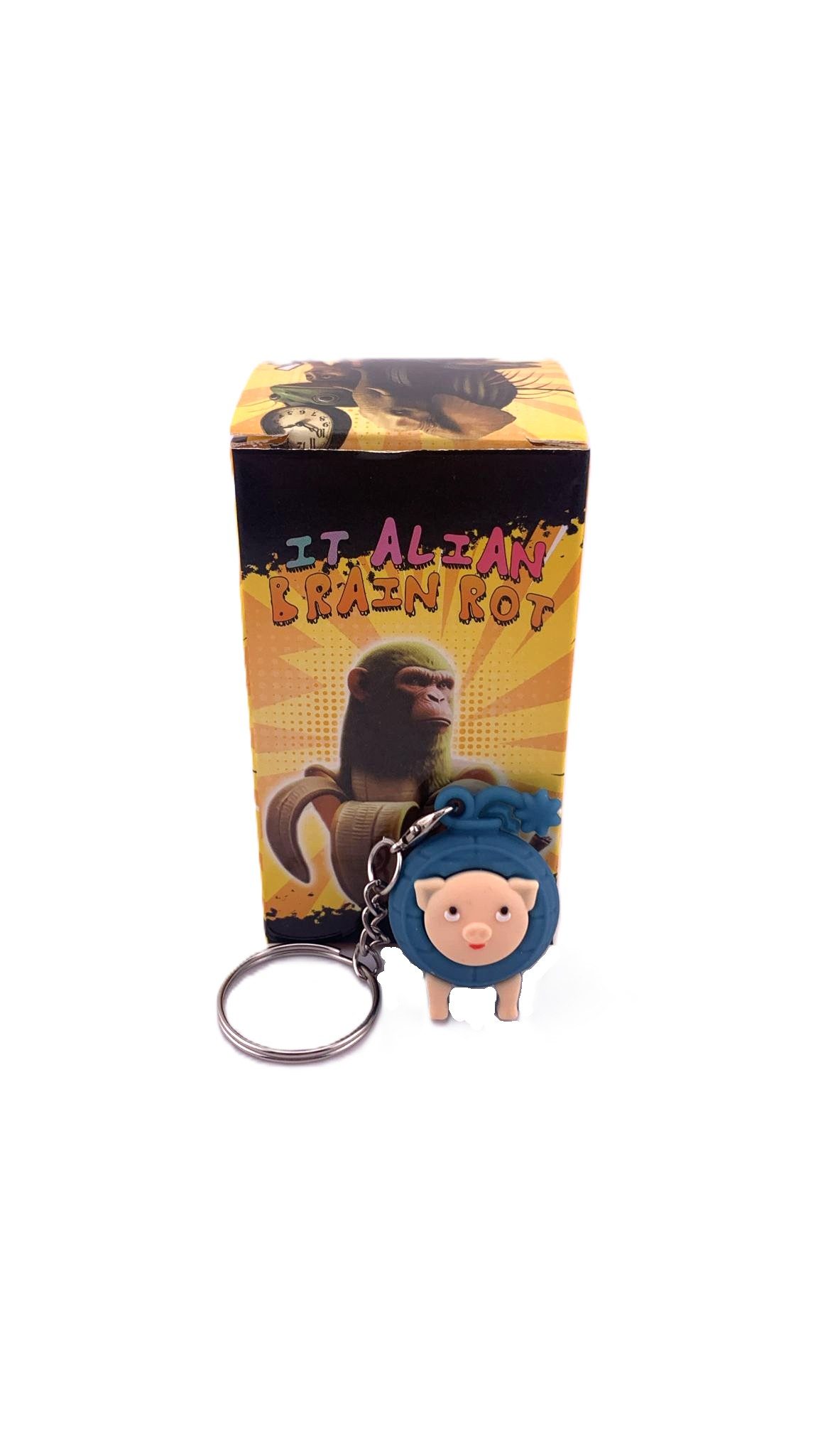 Detaliu breloc Flippy dimensiuni și textură silicon