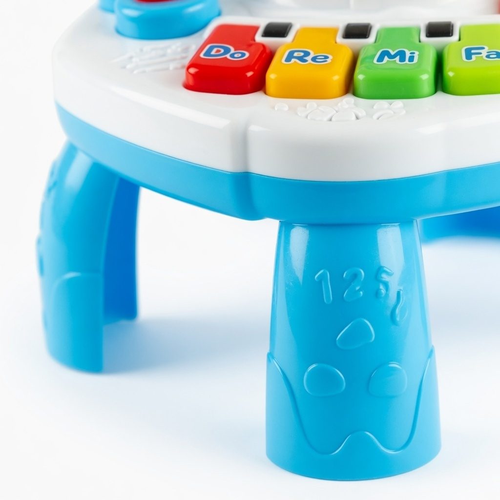 Masa Activitati Interactiva Pentru Copii Cu Girafa, Jucarie 2 in 1 Cu Pian, Butoane Si Jocuri Educative, Centru De Activitati Cu Lumini Si Sunete, Masa De Joaca Multicolora Pentru Dezvoltare Copii 18+ Luni 2