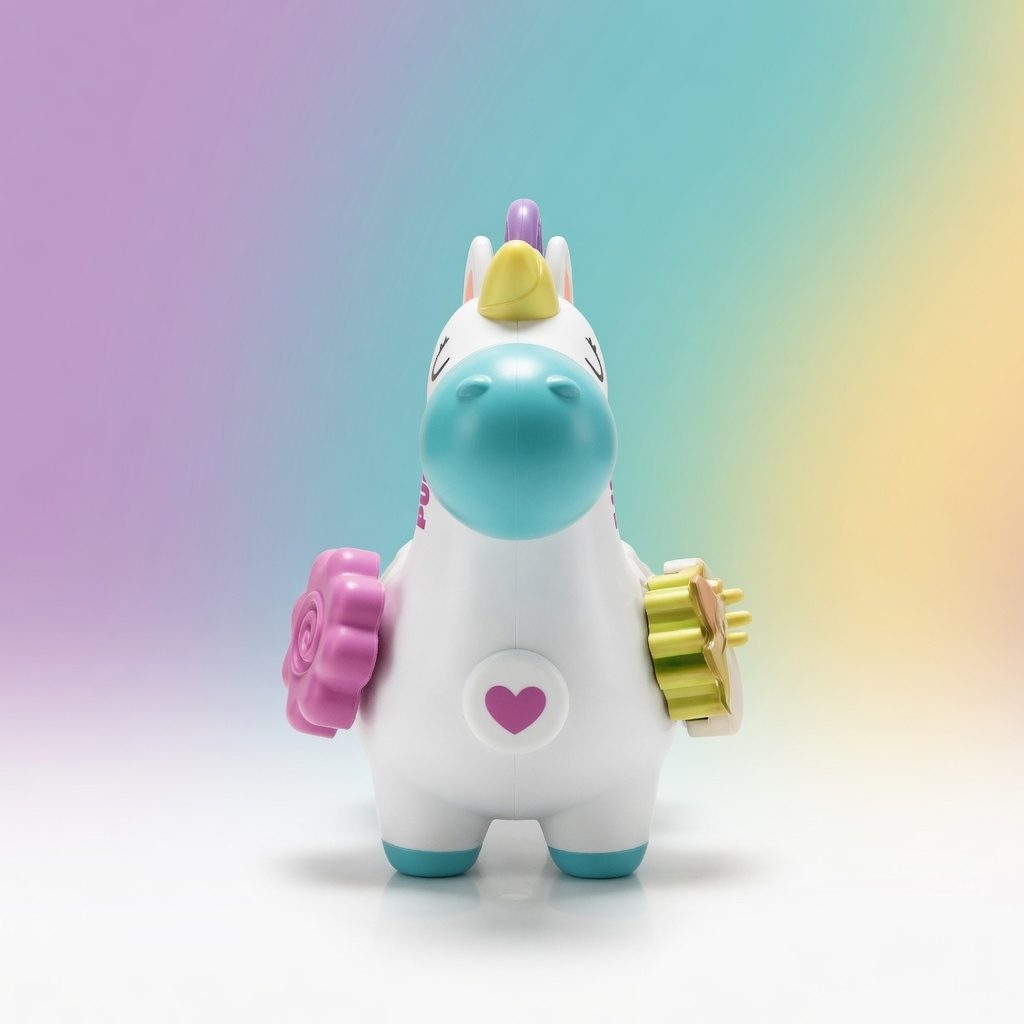 Jucarie Interactiva Bebelusi Unicorn Sensorial, Cu Activitati Si Elemente Mobile, Jucarie Educativa Cu Rotite Si Butoane, Jucarie Dezvoltare Motrica Si Senzoriala, Pentru Copii 0+ Luni, Multicolor 4