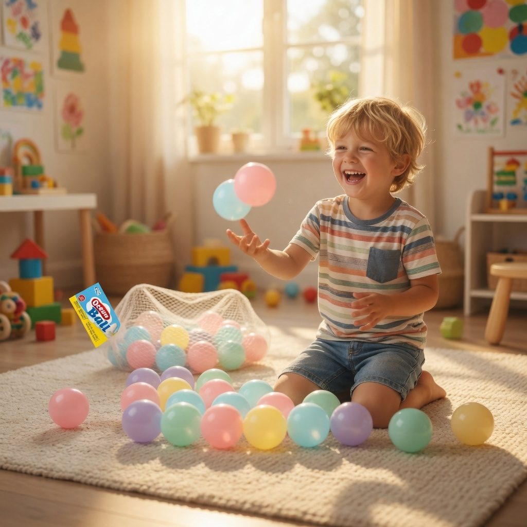 Set 100 Bile Colorate Pentru Copii 5.5 cm, Bile Plastic Pentru Piscina Cu Bile Si Loc De Joaca, Bile Multicolore Pentru Corturi Si Spatii De Joaca, Jucarie Distractiva Pentru Interior Exterior Copii 3+ Ani 3