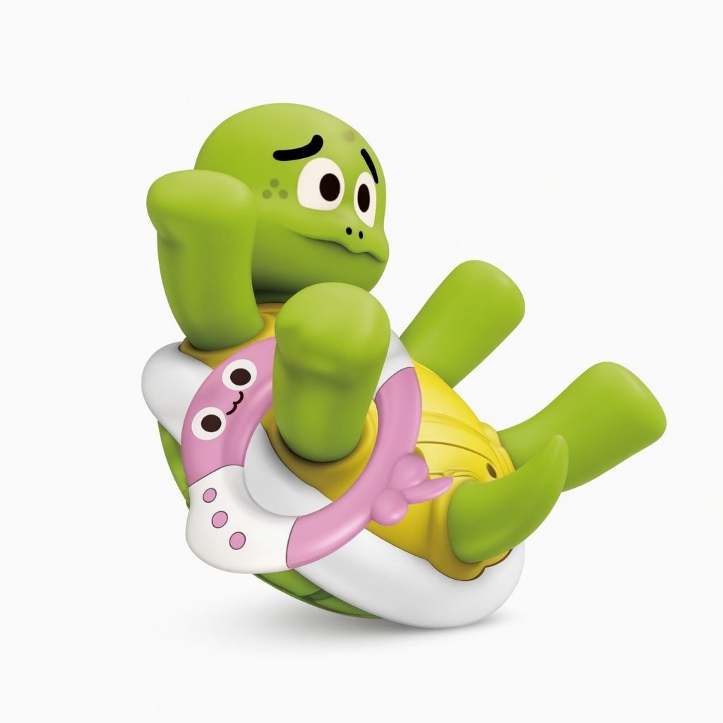 Jucarie Broscuta Hop-Asa Cu Inele Pentru Bebelusi, Jucarie Interactiva Cu Zornaitoare Si Elemente De Prindere, Jucarie Educativa Cu Forme Colorate, Animalut Amuzant Pentru Copii 3+ Luni, Verde 4