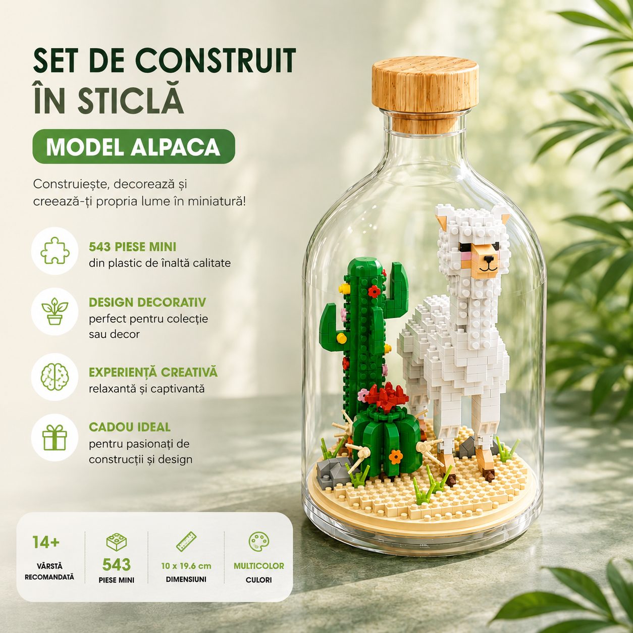 Set complet Flippy Alpaca vedere laterală