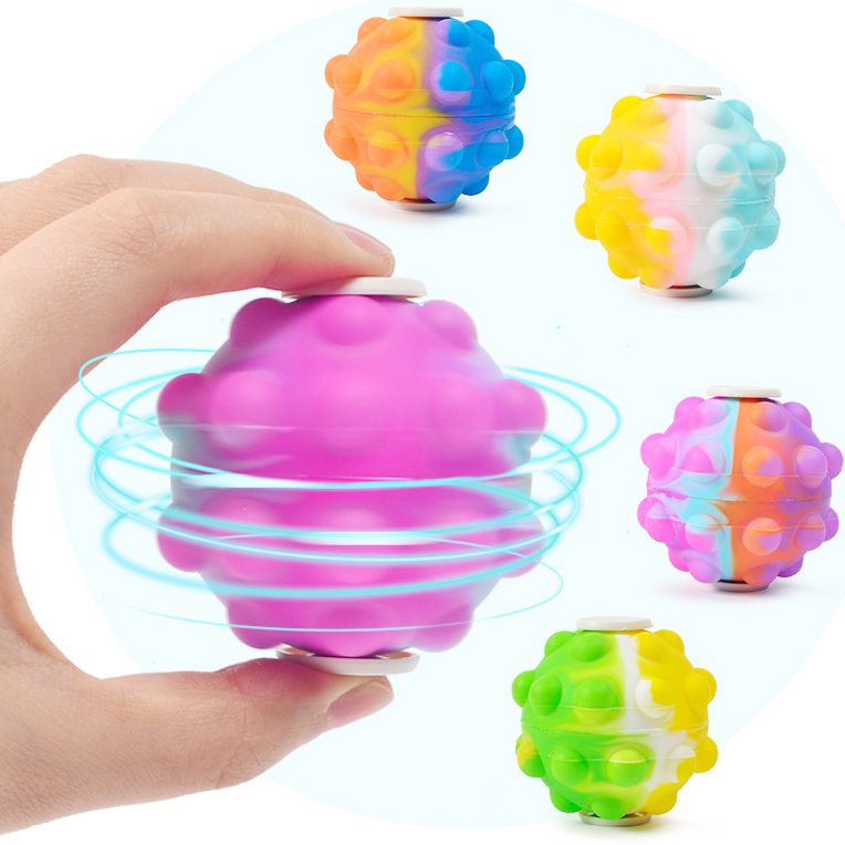 Fidget Spinner Pop It 3D Érzékelő labda többszínű