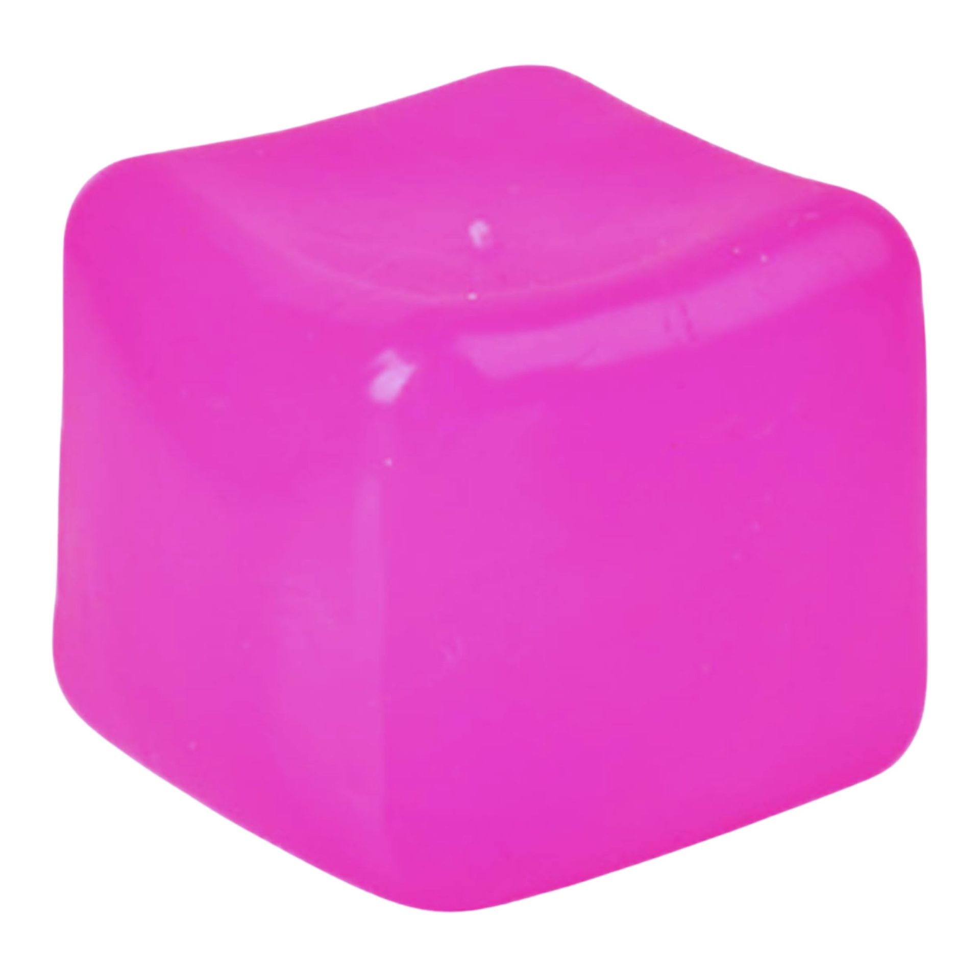 Jucarie Squishy tip Needoh in Forma de Cub de Gheata, , Model Simplu din Maltoza, Antistres Senzoriala Comprimabila cu Revenire Lenta, 4.5x4.5x4.5 cm, 110 g, Mov 2