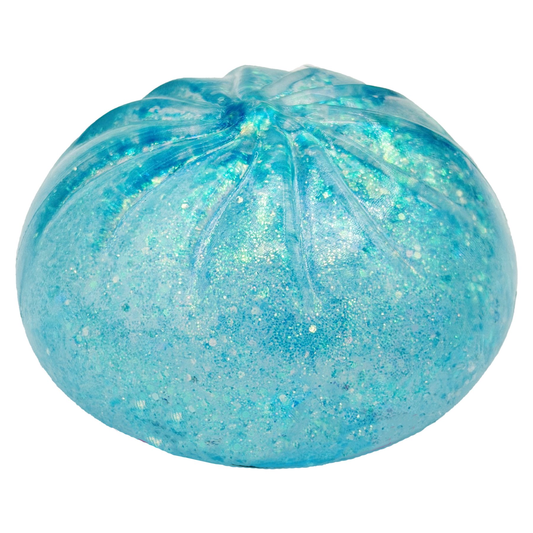 Jucarie Jumbo Squishy Antistres, , Model Plain Bun, Revenire Lenta, Simplu cu Sclipici, 6 x 6 cm, 125 gr, Culoare Mix Surpriza 3