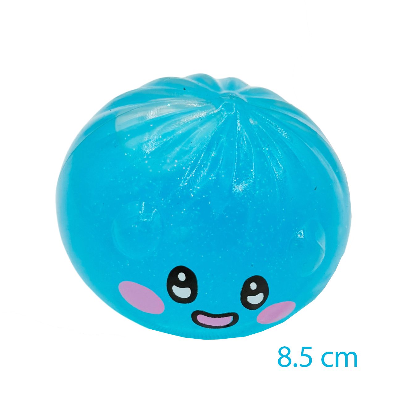 Jucarie Squishy Dumpling in Forma de Dumpling, , Model Fata Zambitoare, Antistres Senzoriala Comprimabila cu Revenire Lenta, 8.5x8.5 cm, 120 g, Culoare Mix Surpriza 5