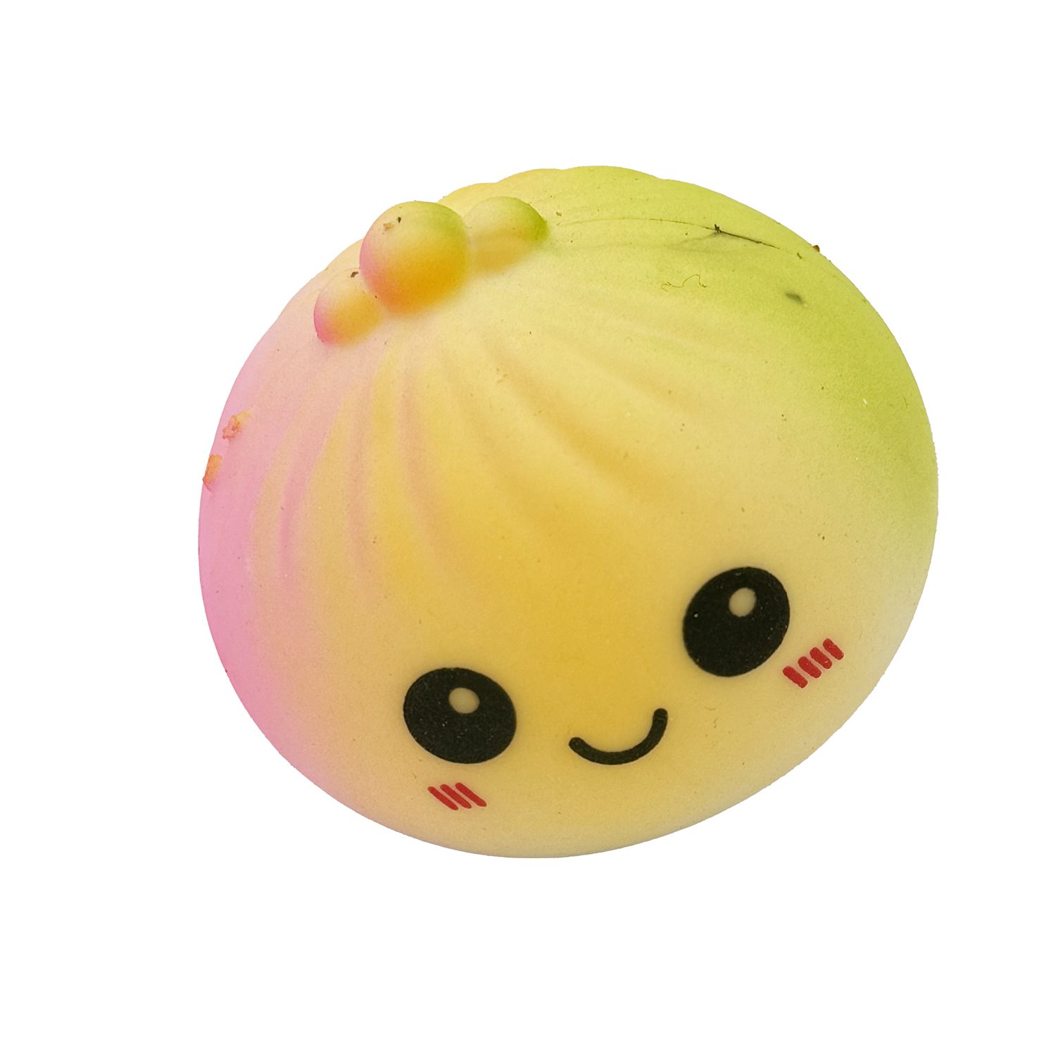 Jucarie Dumpling Squishy Antistres, , Model Fata Zambitoare Curcubeu, Squeezy Dumpling, 6.5x4.5 cm, Culoare Mix Surpriza 5