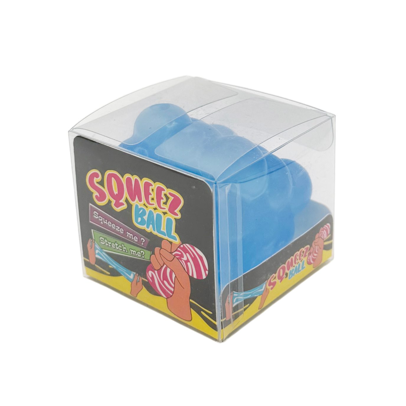 Jucarie Squishy tip Needoh in Forma de Cub, , Model Magic Bubble Cube 3D, Antistres Senzoriala Comprimabila cu Revenire, 5x5x5 cm, 125 g, Albastru 3
