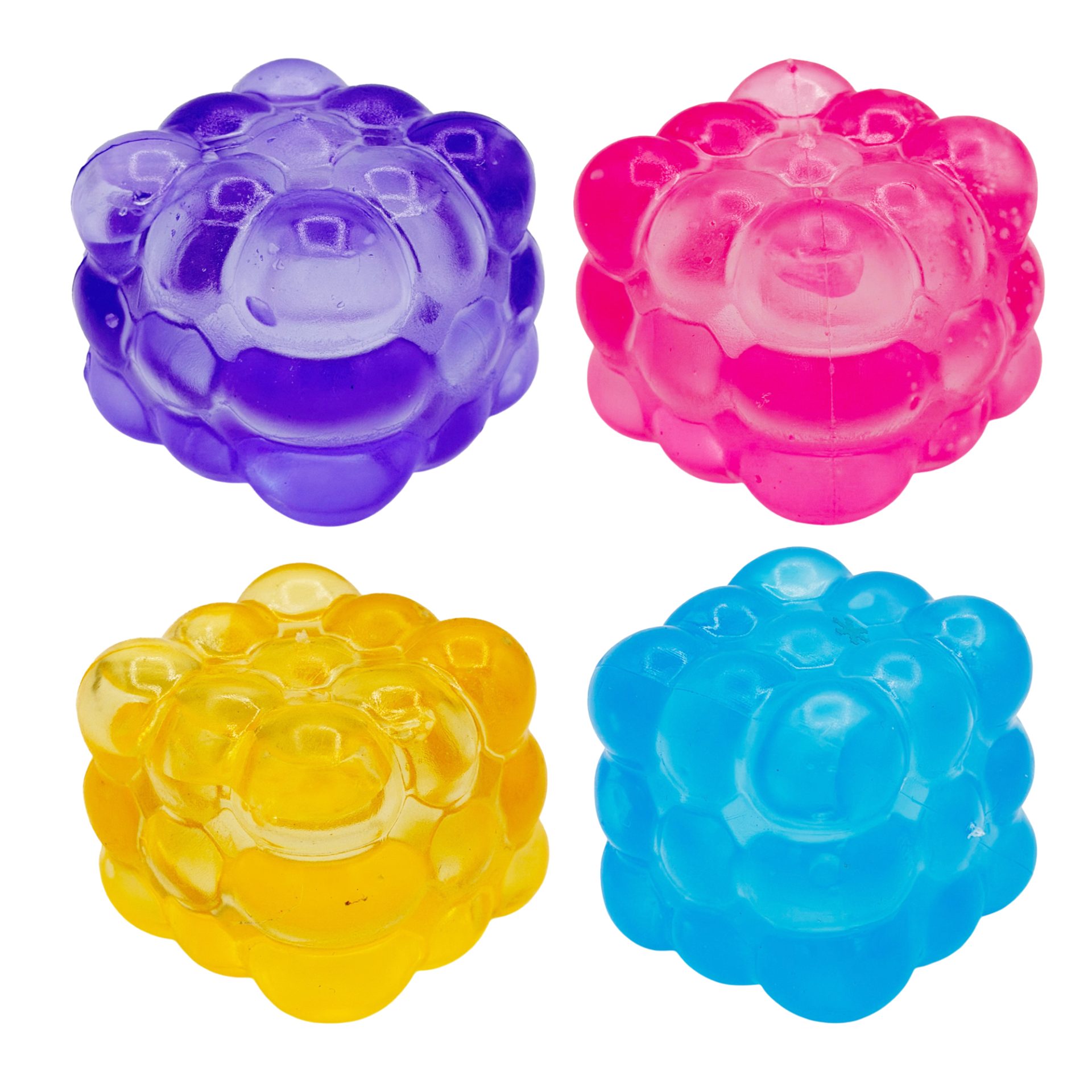 Jucarie Squishy tip Needoh in Forma de Cub, , Model Magic Bubble Cube 3D, Antistres Senzoriala Comprimabila cu Revenire, 5x5x5 cm, 125 g, Portocaliu 4