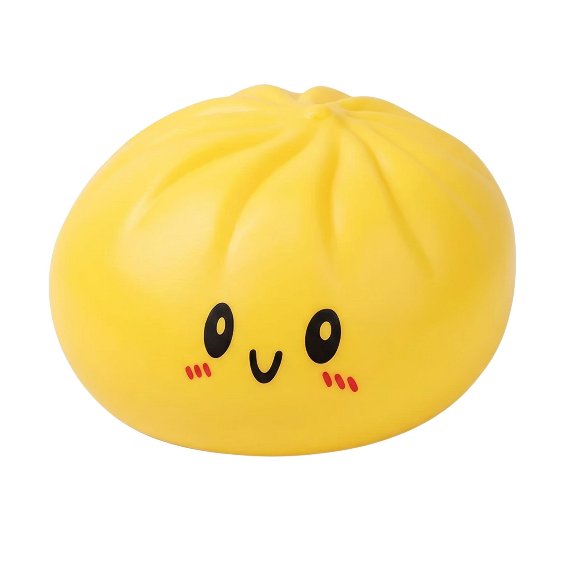 Jucarie Squishy Dumpling Antistres, , Model Fata Zimbitoare, Jucarie Senzoriala cu Revenire Lenta, pentru Copii si adulti, Relaxare si Eliberare Anxietate, 25 cm, 1000 g, Galben 2