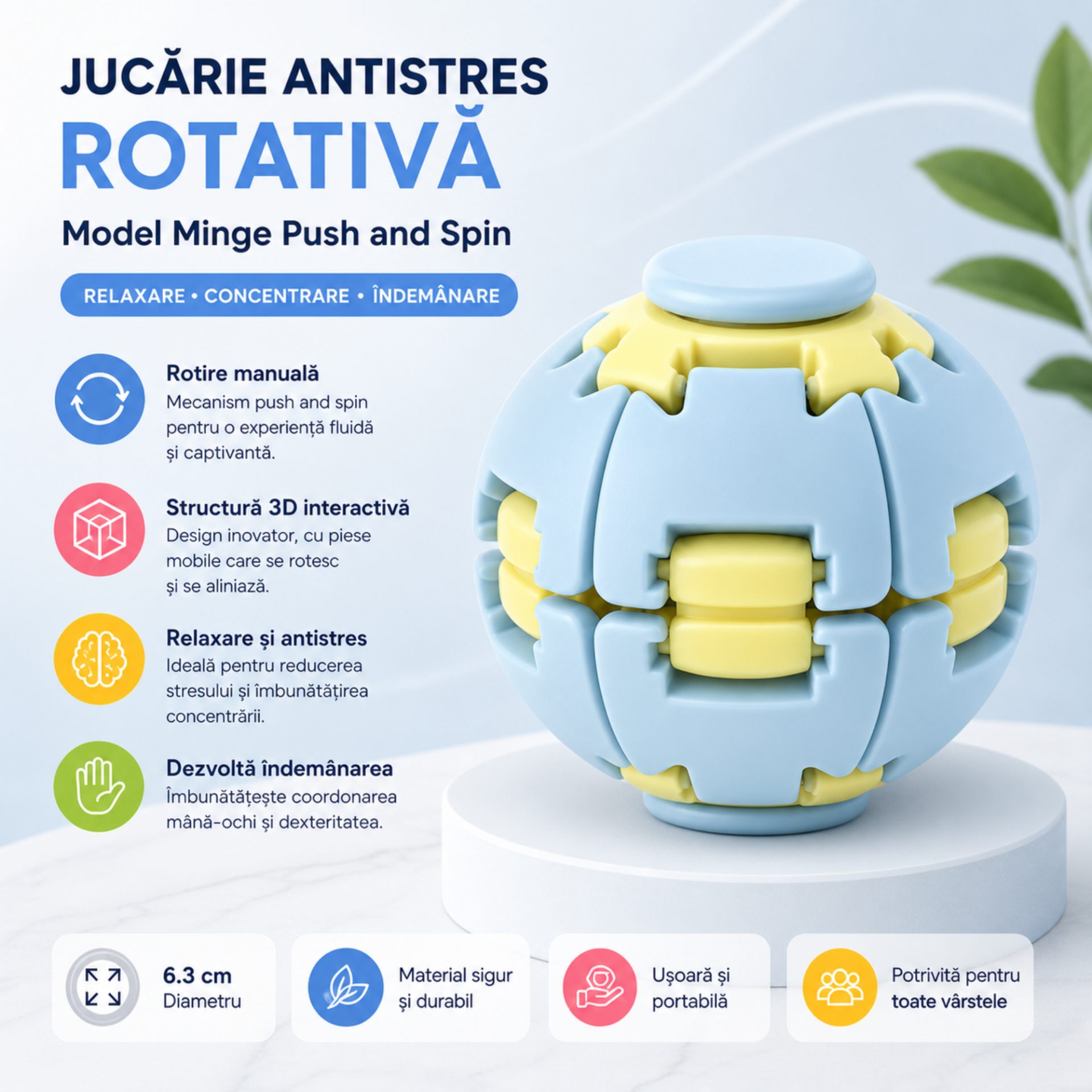 Jucarie antistres Flippy colorata