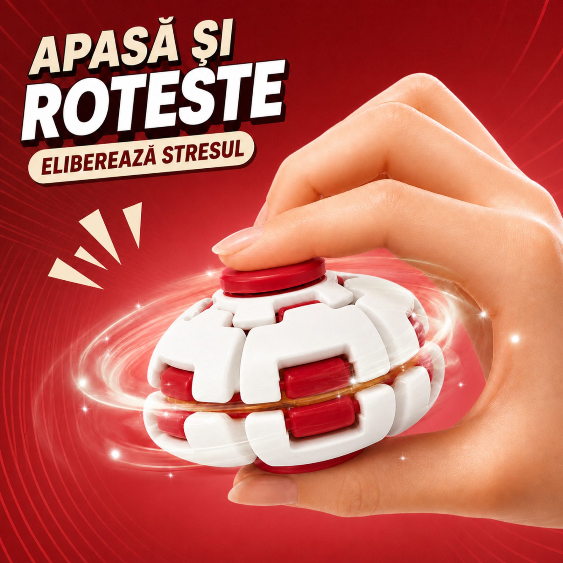 Mecanism rotativ Push and Spin Flippy