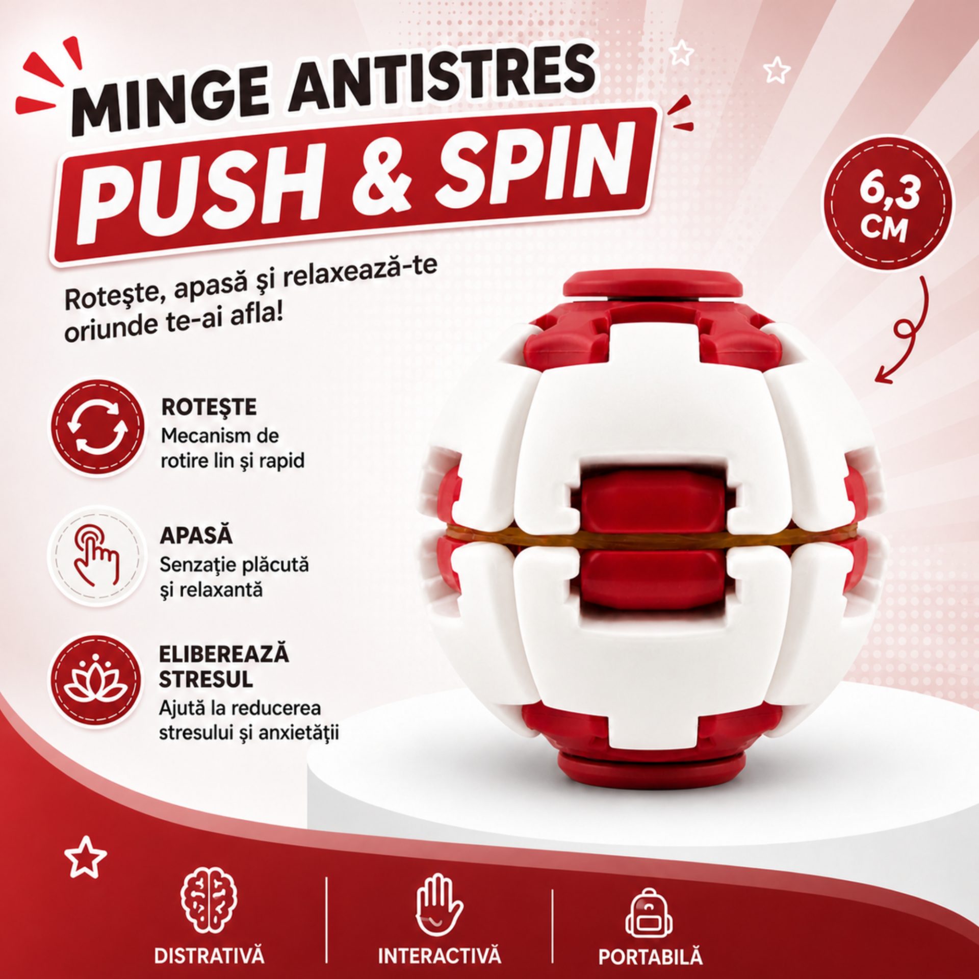 Design compact Flippy 6.3 cm