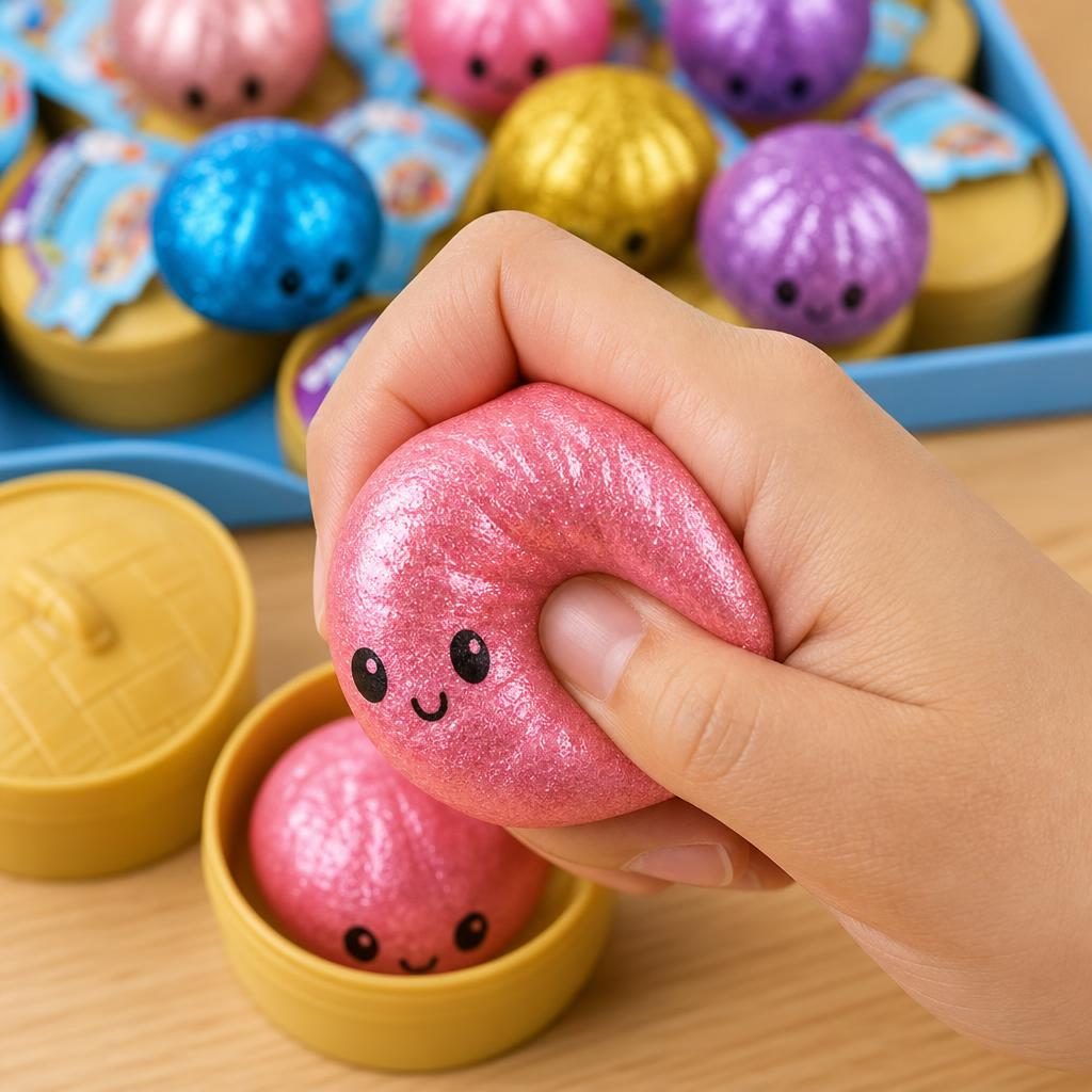 Merlin, Surreal Figment 2枚セット Jucarie Squishy Dumpling NeeDoh, Flippy, Model Fata Zambitoare cu