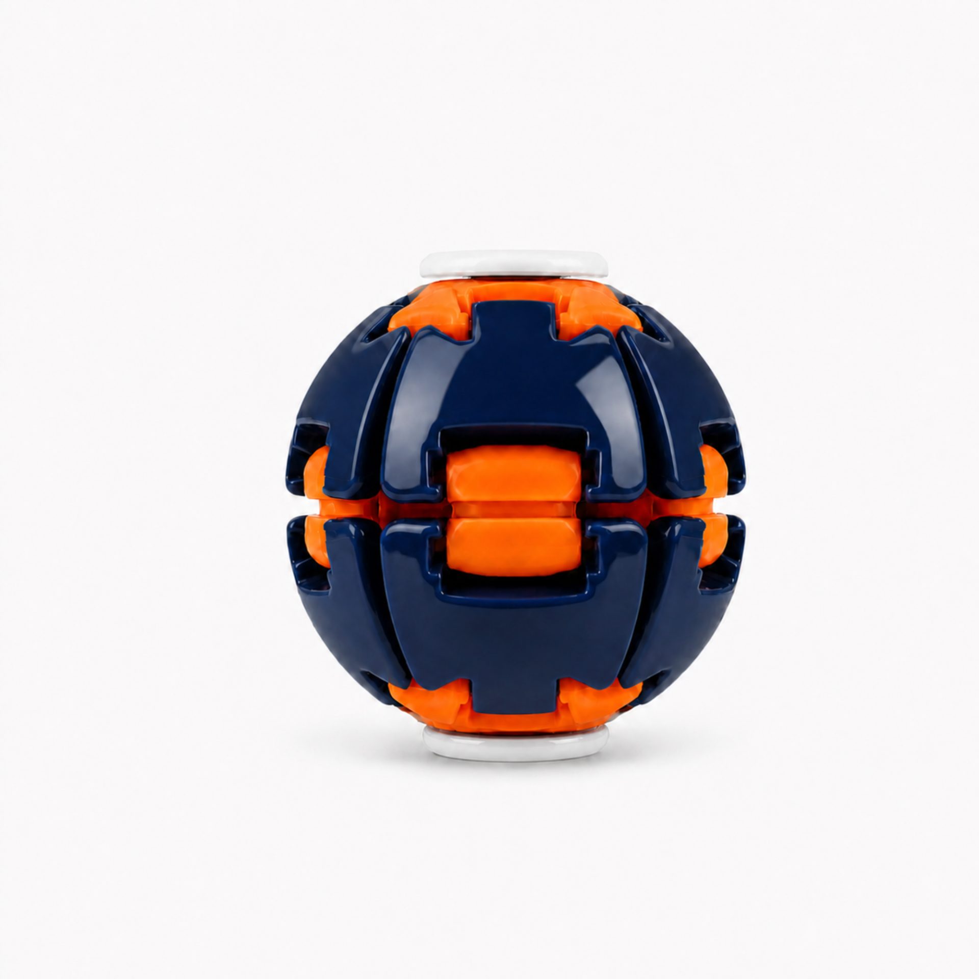 Jucarie Antistres Rotativa, , Model Minge Push and Spin, Rotire Manuala, Structura 3D Interactiva, Relaxare si Indemanare, 6.3 cm, Navy