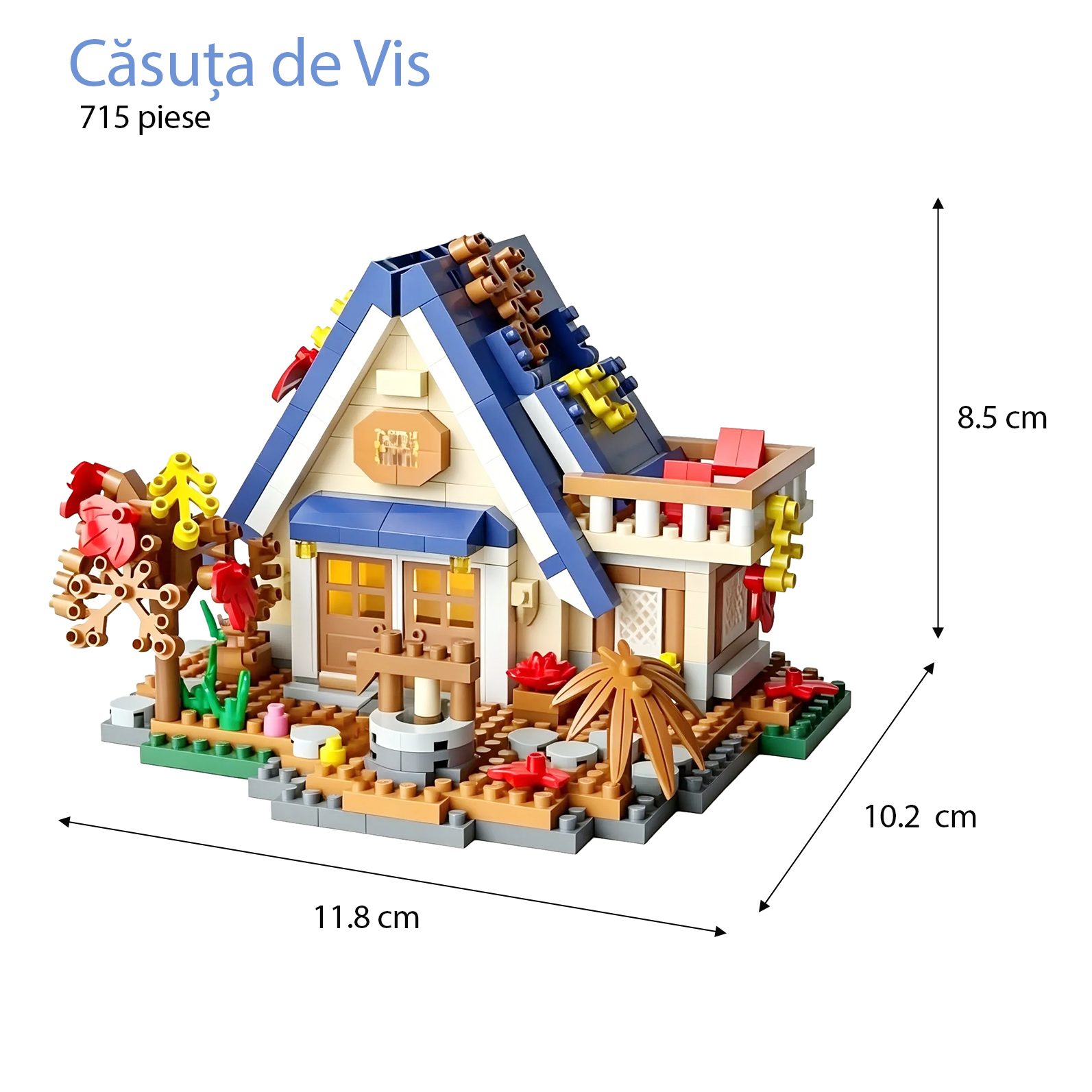 Casuta de vis Forest Log Cabin construita