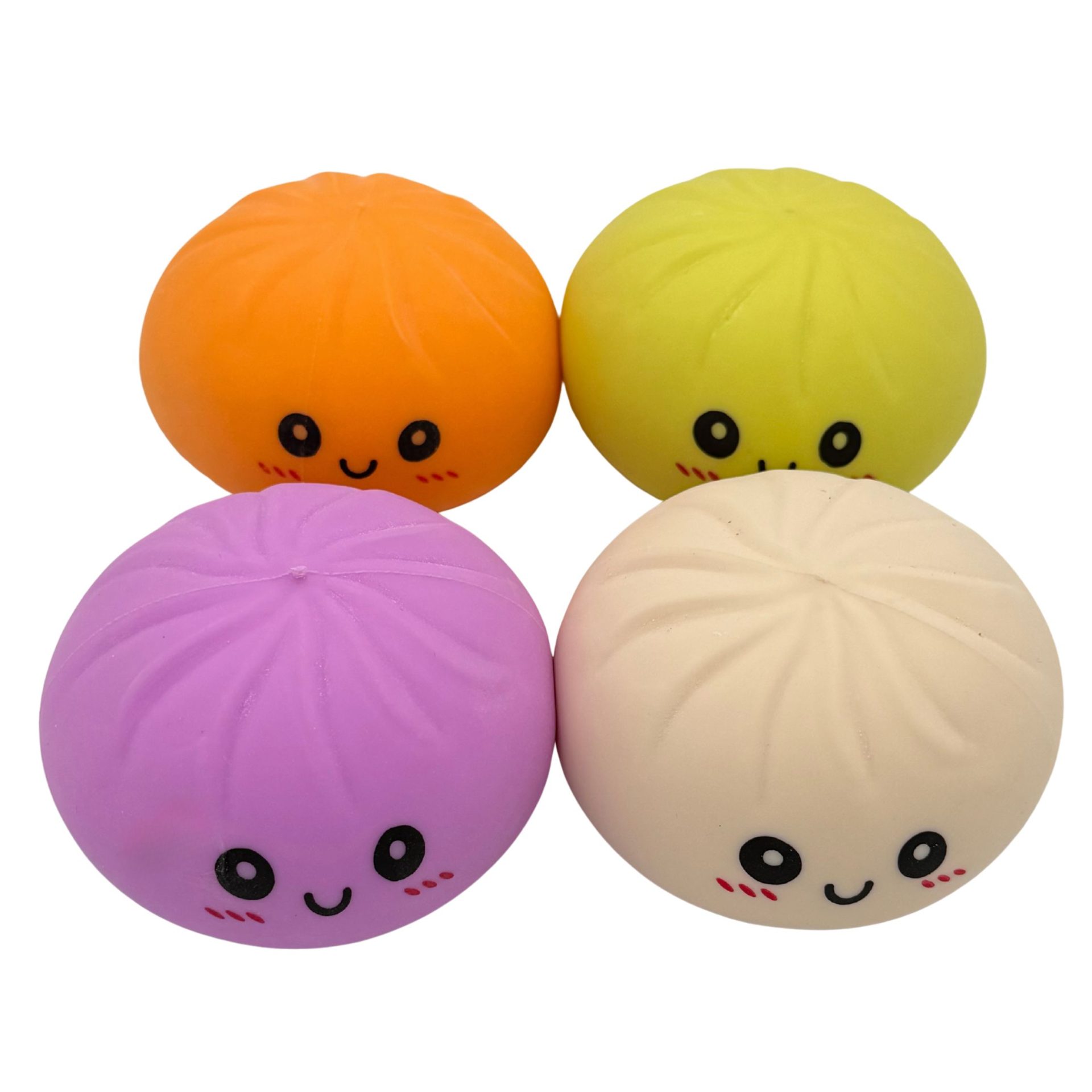 Jucarie Squishy Dumpling Antistres, , Model Fata Zimbitoare, Jucarie Senzoriala cu Revenire Lenta, pentru Copii si adulti, Relaxare si Eliberare Anxietate, 8.5 cm , 95 g, Culoare Aleatorie 2