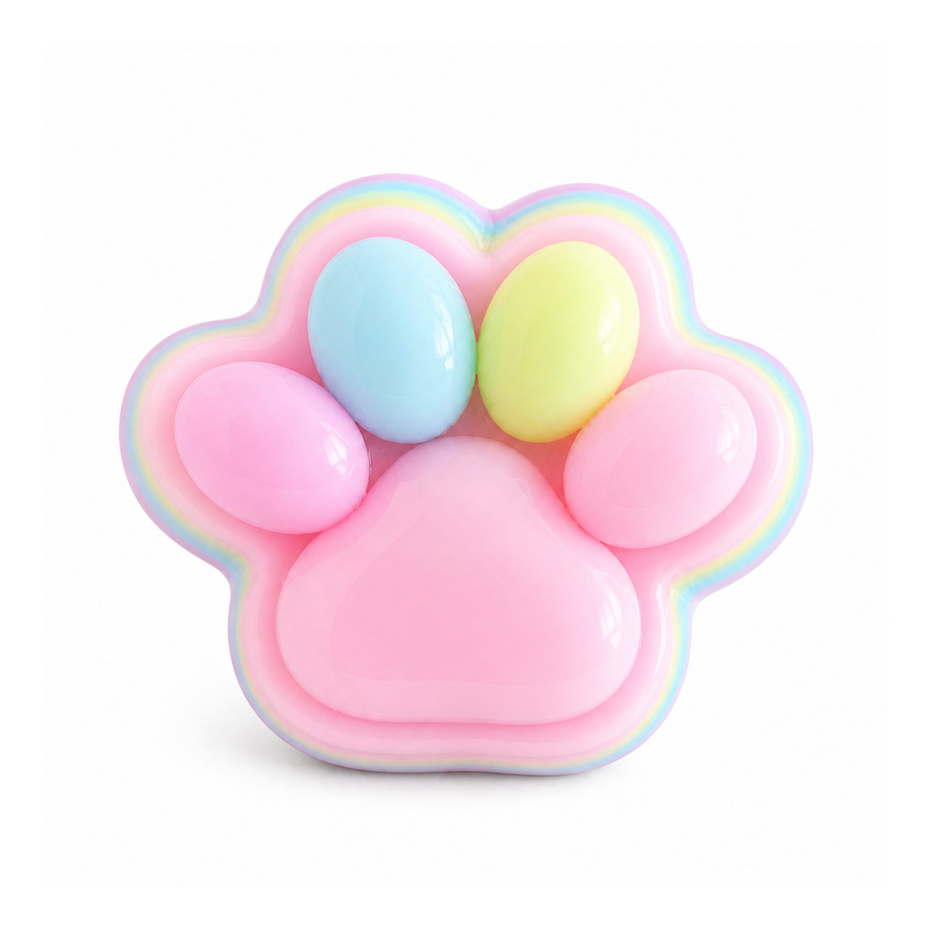 Lăbuță de pisică Squishy antistres multicolor