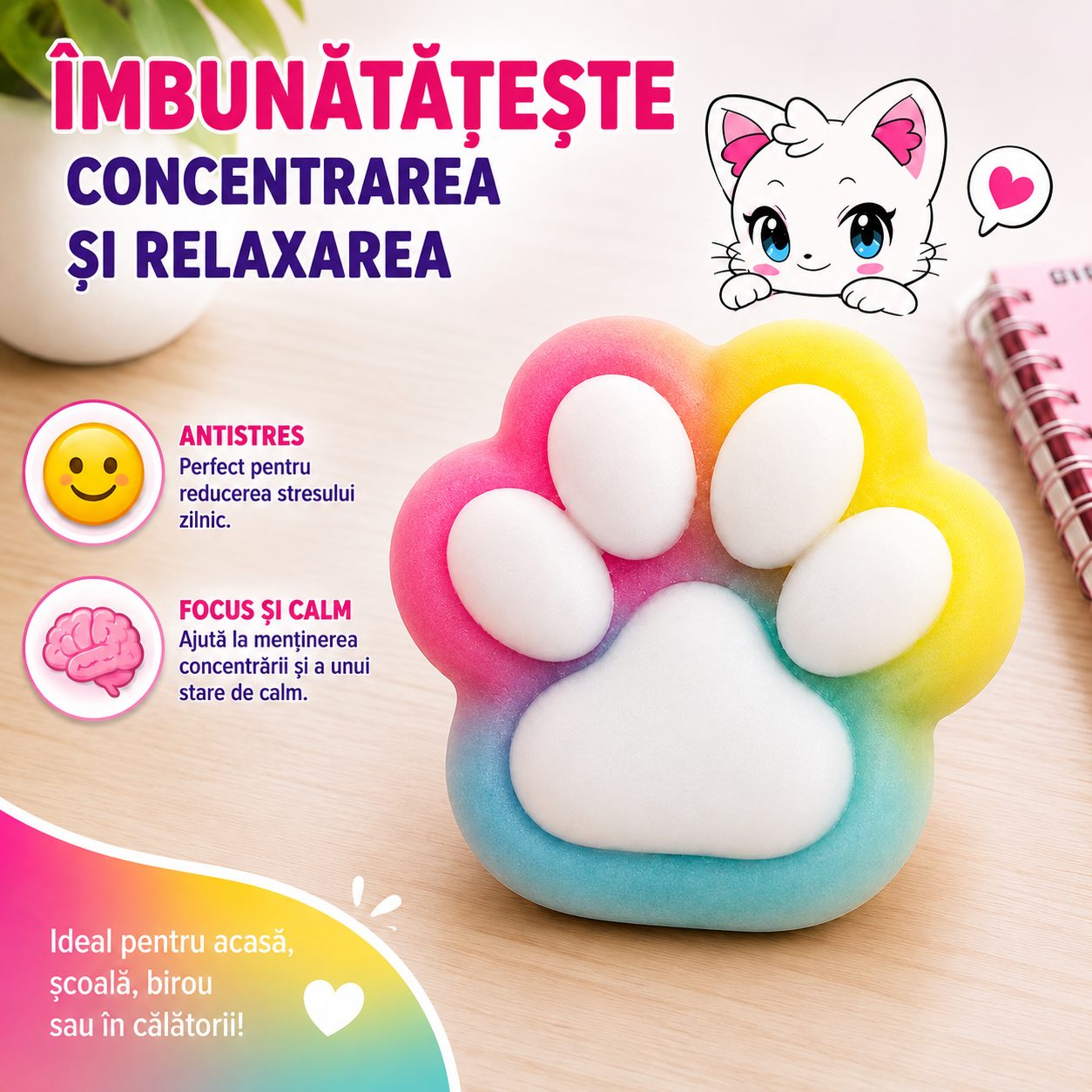 Jucărie Squishy Flippy în Mână
