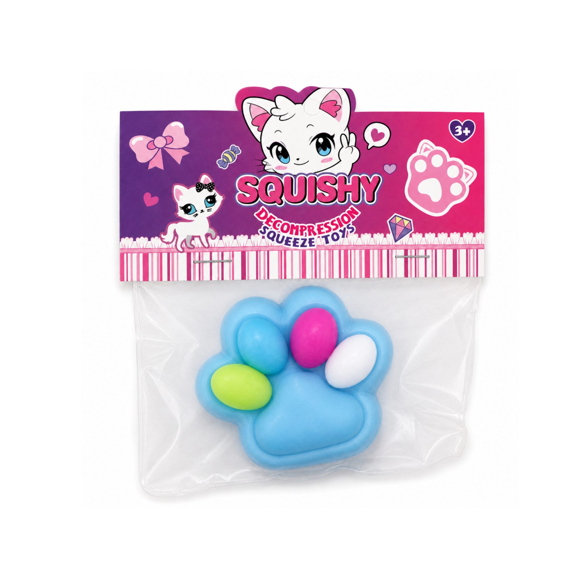 Ambalaj transparent jucărie Squishy Flippy