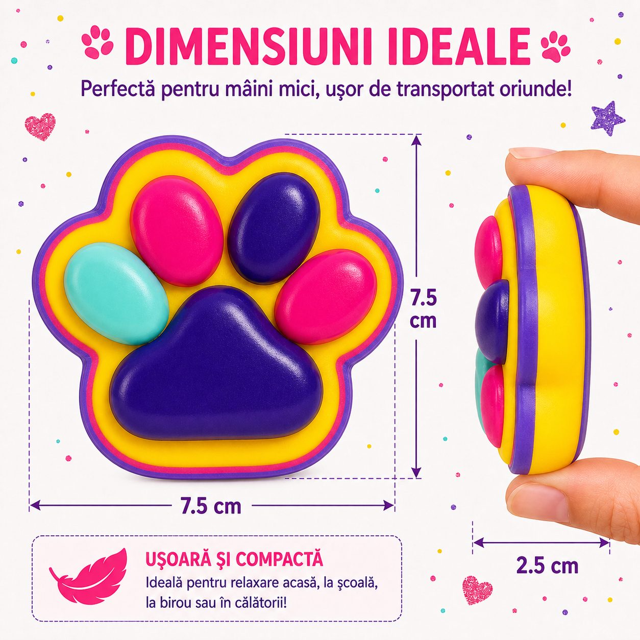 Detaliu Jucarie Squishy Flippy Labuta Pisica