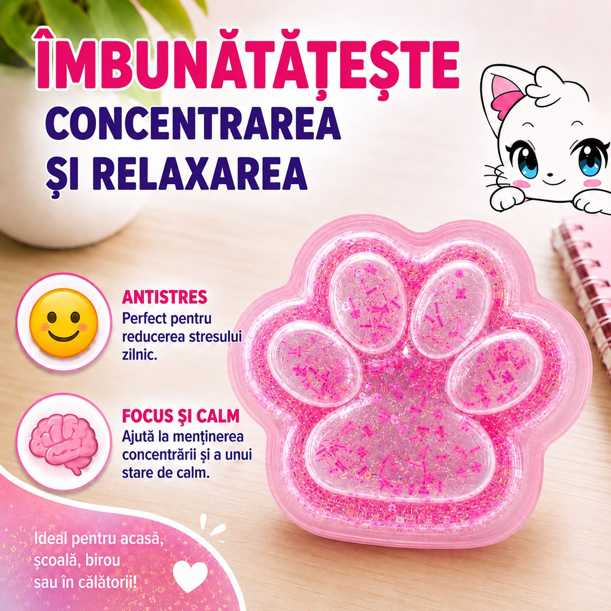 Demonstrație revenire lentă Squishy Flippy